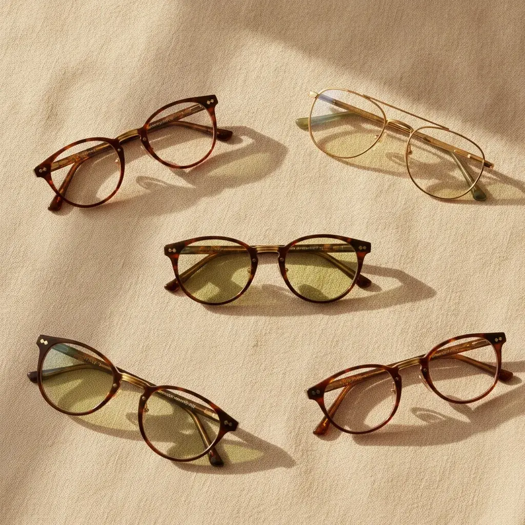 Sélection de montures Lunéoo présentées en boutique